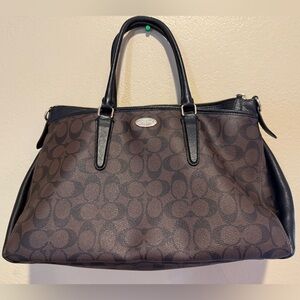 Coach Morgan Signature Satchel Handbag